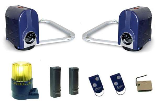 Adyx Genius COMPASKIT Compas KIT 24V pour portails battants ( bras articuls) pour portails de 2,3 m et 250 kg par vantail