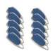 Aiphone METAL10 Pack de 10 badges rsidents pour DGM1 - 120824
