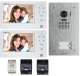 Aiphone JO2SDVF Kit vido couleur mains libres 2 appartements avec platine encastre, 2 alimentations - 130407