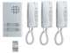 Aiphone KITDA3 Kit audio platine alu saillie 4 BP, 3 combins et 1 transfo - 110549