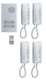 Aiphone KITDA4 Kit audio platine alu saillie 4 BP, 4 combins et 1 transfo - 110550