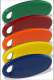 Aiphone KEY5 Lot de 5 badges bi-couleur pour UGVBT & CUGVBT, gris/bleu, gris/jaune, gris/orange, gris/rouge et gris/vert - 120188