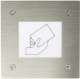 Aiphone VBEAFT Botier inox encastr avec lecteur TERTIAIRE affleurant intgr - 122009