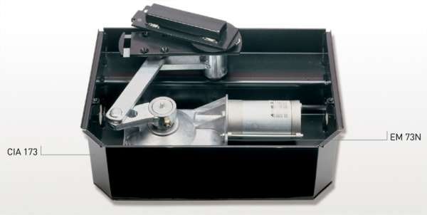 APRIMATIC 41060/001 EM 73N Oprateur Electromcanique EM73 en 24v enterr sans caisson 400Kg (photo avec caisson CIA173) 200W 10A
