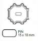 APRIMATIC 43381/061 Roue et couronne d'adaptation tube OCTO 60 pour moteurs REVOLUX 45 mm diamtre