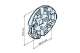 BECKER 4930 300 3820 Support mural avec encoche pour pice clip mini (850052 obligatoire) pour moteur srie 40 ou 50