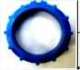 BECKER 4930 300 1020 Roue et couronne d'adaptation : Tube rond 50 x 1.5 lisse - srie 40