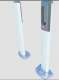 BFT PHP Paire de colonnettes en aluminium pour photocellules de la srie Thea / DESME Hauteur 522mm