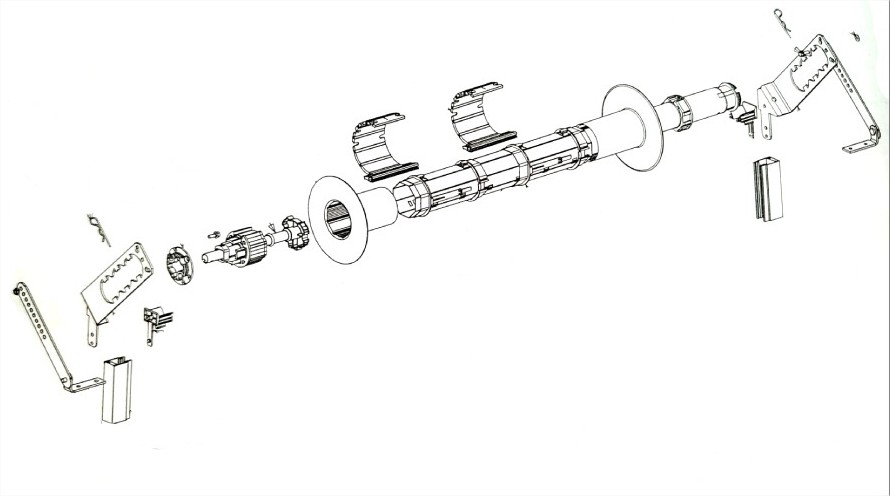 Deprat Tradideal optimis M Ensemble manoeuvre par moteur lectronique tube octo 60 installation neuve