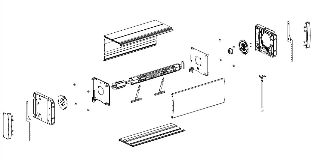 Deprat Coffre Lucoroll TD Système Tirage Directe Bloc-baie pour coffre Lucoroll, installation neuve, pour coffre taille 169, 200, 225