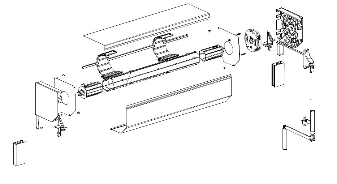 Deprat Eureko Alu Reno T Ensemble ALU rénovation manoeuvre par treuil - montage possible avec un tube de 53, 62, octo 40 et octo 60