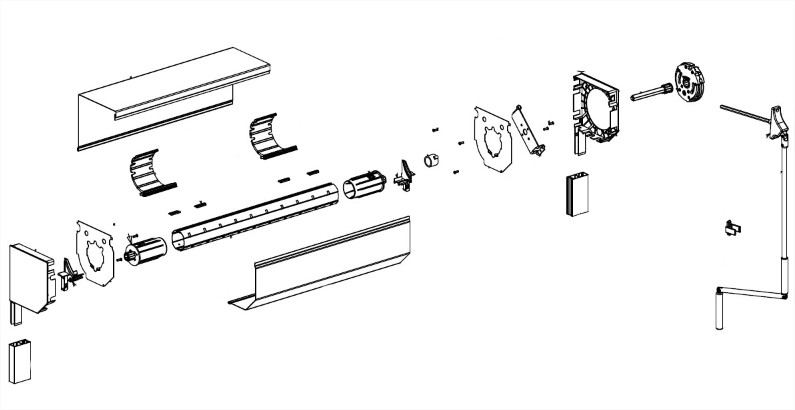 Deprat Eureko Alu Reno T DP Ensemble ALU rénovation manoeuvre par treuil directe - montage possible avec un tube de 53, 62, octo 40 et octo 60