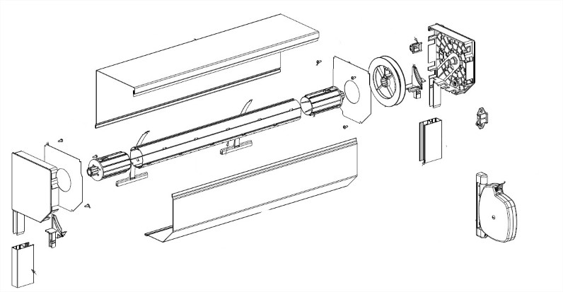 Deprat Eureko Alu Reno S Ensemble ALU rénovation manoeuvre par Sangle - montage possible avec un tube de 53, 62, octo 40 et octo 60