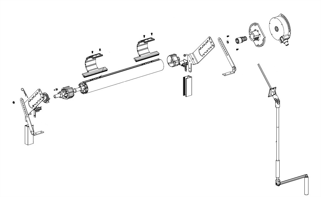 Deprat Tradideal optimis T Ensemble manoeuvre par Treuil T1003 tube de 62 installation neuve