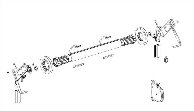 Deprat Tradideal optimisé S Ensemble manoeuvre par Sangle, tube de 62 installation neuve