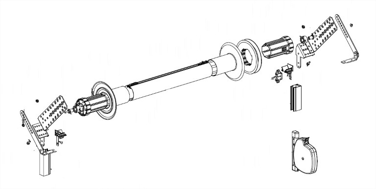 Deprat Tradideal sangle Ensemble manoeuvre par sangle tube DP62 installation neuve