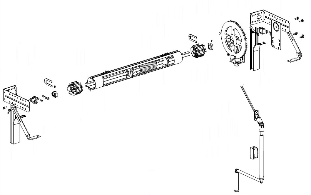 Deprat Tradi Classique CC62 Manoeuvre par couple conique tube de 62, installation neuve