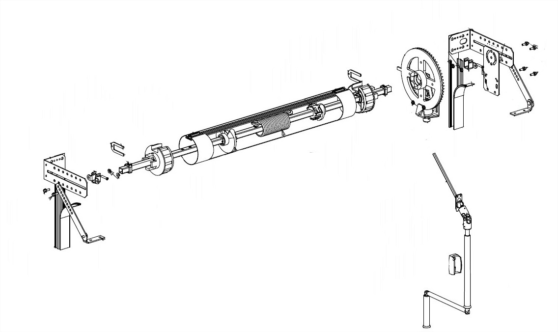 Deprat Tradi Classique CC89 Manoeuvre par couple conique tube DP89, installation neuve