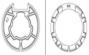Deprat 050KDP62 Roue et couronne pour moteur diam 50 et tube Deprat 62