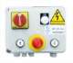 ETME PIC 258  Coffret 230 V 16 A - 2 boutons avec arrt urgence, sectionneur et voyant 