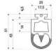 ETME 000003 Palpeur Flex contact - Hauteur palpeur : 51 mm : SKS 51 - prix au mtre lineaire