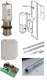 FAAC KITP593C Kit porte complet porte basculante Collectif avec 1 Moteur Hydraulique 593 + accessoires de montage + 2 bras complets + Electronique de gestion 230v