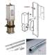 FAAC KITP593C_M Kit porte complet porte basculante Collectif avec 1 Moteur Hydraulique 593 + accessoires de montage + 2 bras complets