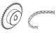 FADINI 2054L_2036L KIT 2054L + 2036L  Chaine 1/2 pouces Z40 + chaine 5m : pignon de sortie axe 25.4mm