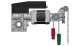 GAPOSA LP25012TCM Moteur latral TRIPHASE 230v/400V 50Hz 250Nm 1.1Kw 12 tours/min axe de 30mm fin de course MECA, dbrayage  chaine