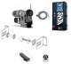 GAPOSA KIT_RAPIDO Moteur TRI ENCODEUR RAPIDO pour porte souple 70Nm 45Tr/min avec axes 30mm + carte de gestion TRIPHASE 400v + cble + pack Radio 1 tlcommande + accessoires de montage pour tube 101mm non fourni