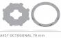 GAPOSA AX57 Roue + couronne pour tube Octogonal 70mm srie et 60