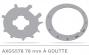 GAPOSA AXGS578 Roue + couronne pour tube  goutte 78mm srie 60
