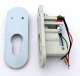 IZYX SYSTEMS KSM910L Contacteur 1 contact  impulsion  cls avec 2 LEDS, prcbl, INOX en encastr