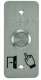 IZYX SYSTEMS SS19P101 Plaque de porte en Inox perce en diamtre 19mm (39mm * 84mm) avec bouton NO/NF impulsionnel
