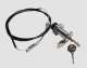 KEY Automation HAL1S Kit de dbrayage avec serrure et cble pour portes isoles