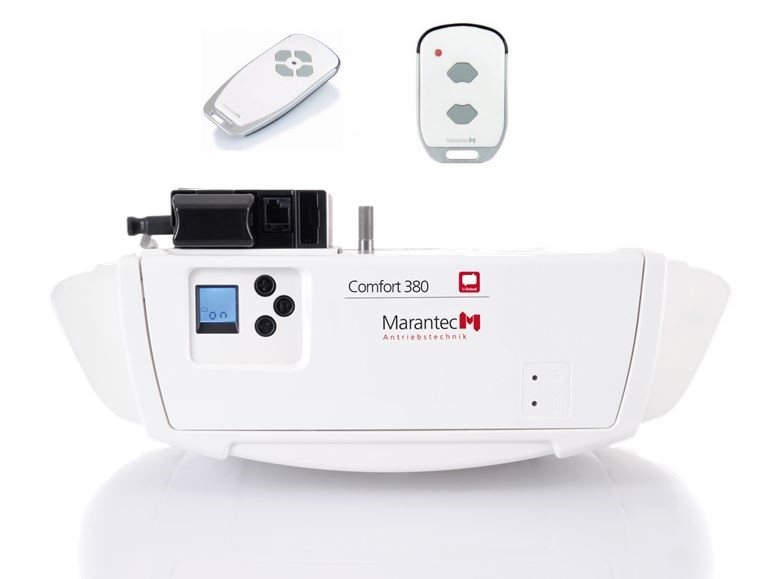 MARANTEC Comfort 380 KIT Oprateur pour portes de garage nouvelle gamme ( Confort 380 + 2 tlcommandes + antenne + cble alimentation )