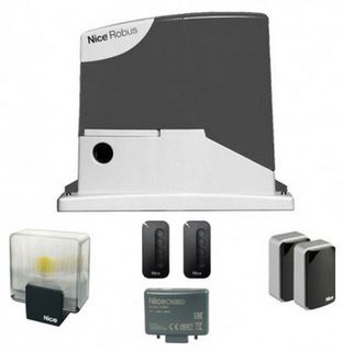 NICE RB400BDKCE Kit ROBUS 400 technologie BUS pour portail coulissant (Robuskit 400) avec télécommandes 2 touches