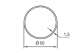 NICE 503.25000 Adaptation moteur : Tube rond 50x1,5 - Era35 et Neo35