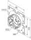 NICE 535.10012 Support compact avec bride 100 x 100 pour la serie Max ou ERA taille M ? 45 mm, sans manoeuvre de secours