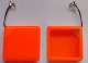 NICE WCO Support caoutchouc porte clé orange