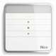 NICE W1 Emetteur mural radio, active 1 groupe gamme ERA (remplace la PLANO1)