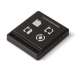 NICE MNTX8 metteur radio 8 canaux bidirectionnel 433 MHz, Rolling Code avec 4 canaux pour la commande d'automatismes