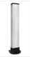Nologo COLL-C50 Colonnette Ht. 47 cm en aluminium anodis naturel, avec bouchon T