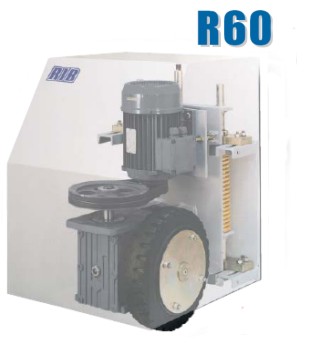 RIB AA22002 Oprateur  roues pour porte industrielle R60 - Triphas pour vantail maxi L=15m et 12 000 Kg