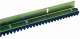 RIB ACS9000 Crmaillre en Nylon Module 4 avec fixation par le dessus sur une querre mtal - Section 25 x 22 mm en barre de 1m ACS9001