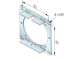 SIMU 9530018 Plaque 100 x 100 pour moteur T6 rnovation, accepte un couple de 120Nm maxi, avec 4 trous de fixation
