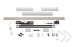 SOMFY 1240175 Kit complet de motorisation pour volets battants 2 vantaux. : YSLO FLEX io - Carter et Bras Blanc