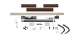 SOMFY 1240176 Kit complet de motorisation pour volets battants 2 vantaux : YSLO FLEX io - Carter marron et Bras noir