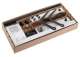 SOMFY 1240034 Kit de motorisation YSLO FLEX RTS 2 vantaux de 880mm  1520mm BLANC avec bras et coulisseaux noirs