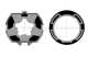 SOMFY 9420339 Adaptation moteur : ZF 80 Diam 80 pour Moteurs Diam. 60